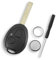 2 Button Car Key Shell for Land Rover Mini 75 MG ZT Hatch + Screwdriver + Key Ring + CR2032 Battery