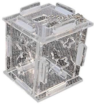 Ddujbtp Vogelfutter-Spielzeug für Käfig, Finken, Sittiche, Leckerli-Set, Tasse, Acryl, Vogelkäfig-Futterstation für Käfig