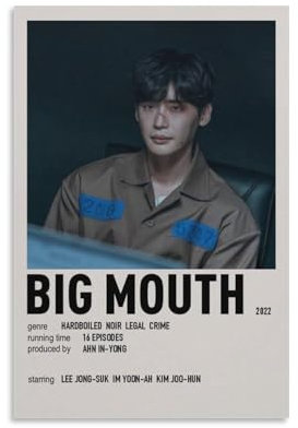 TULAOJI Big Mouth Show-Poster, Prominente, dekorative Gemälde, ungerahmt, 30 x 45 cm