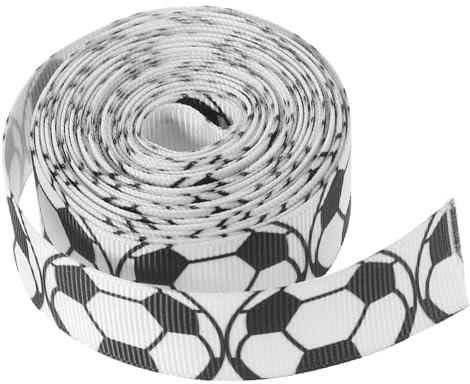 Fußball Geschenkbänder Weiß 1 Rolle Dekorativ zum Basteln