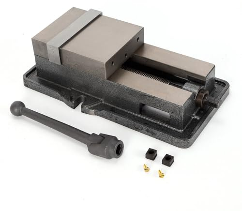 CHIMHOON 6 CNC Präzisions Maschinen Schraubstock, Precision Bench Maschinenschraubstock, CNC Clamping Lock Vise Milling Machine Bench Clamp Vice, Werkbankschraubstock Zubehörset