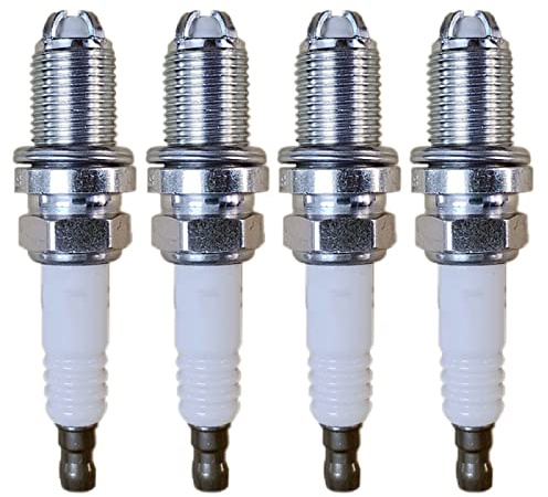 Zündkerze für BMW E46 E39 E83 E36 E63 E53 M54 M62 Z3 320/528 4 Stück Platin-Zündkerze 12120037607 Bkr6Equp