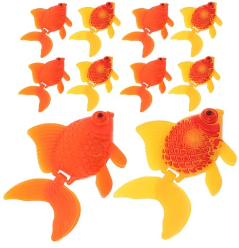 TOYANDONA Schwimmende Goldfisch Dekoration aus Kunststoff Orange |