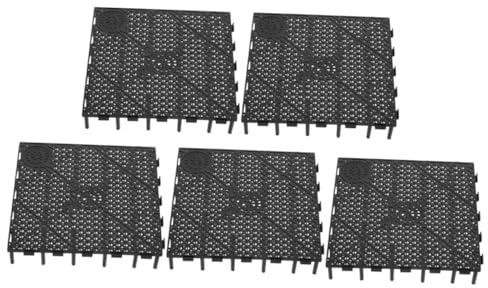 Toyvian 5pcs Aquarium Divider Boards for Fish Tank Bottom Filter Plates Black Plastic Mesh Grid Easy Water Flow Ventilated Design for Making Fish Tanks Accessories