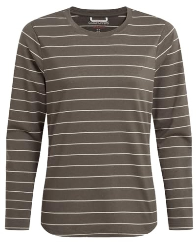 Craghoppers Damen Langarmshirt NosiLife Akona Wild Olive Stripe, 36