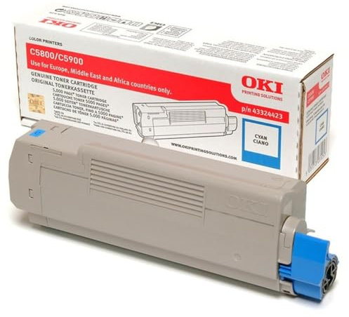 OKI 43324423 C5800, C5900, C5550MFP Tonerkartusche 5.000 Seiten, cyan