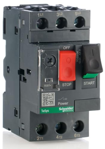 Schneider Electric TeSys GV2 - Motor Circuit Breaker, 3 Pole, 9-14A, Thermal Magnetic, Toggle Control, Screw Clamp Terminals, GV2ME16