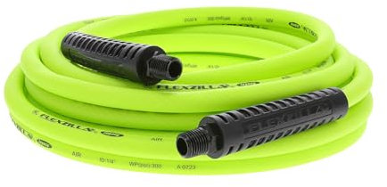 Flexzilla HFZ1425YW2 Air Hose, MNPT Fittings, 1/4 (inches) x 25' (feet)