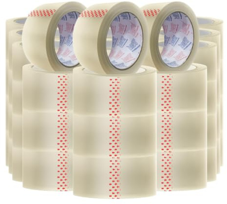 TAHA 72X BIG Rolls Of CLEAR STRONG Parcel Tape Packing sellotape Packaging 48mm x 66m