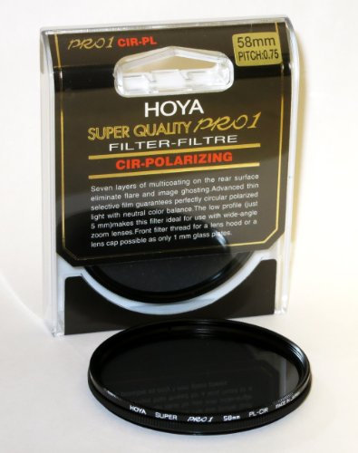 Hoya 58 mm Super Filtre polarisant Circulaire Pro-1