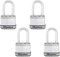 Master Lock Padlock, Magnum® Laminated Steel Lock, 1-3/4 in. Wide, M1XQLF (Pack of 4-Keyed Alike)