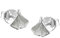 Ohrstecker Ginkgoblatt 925 Silber 7 x 7 mm inklusive Schmuckbox Ohrschmuck Ohrringe