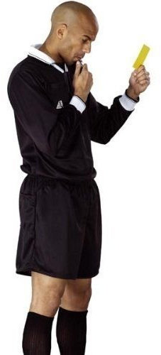 ZOR Football Referee Kit Shirt & Shorts | Professional Soccer Rugby Hockey Referee Kit | Lightweight & Breathable Football Sport Uniform For Men's (Large)