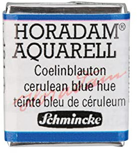 Schmincke – HORADAM® AQUARELL - feinste Künstler-Aquarellfarben, 481 Coelinblauton, 14 481 044, 1/2 Näpfchen