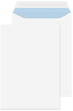 Purely Everyday - Buste formato C4, chiusura adesiva, 324 x 229 mm, confezione da 250, colore: Bianco