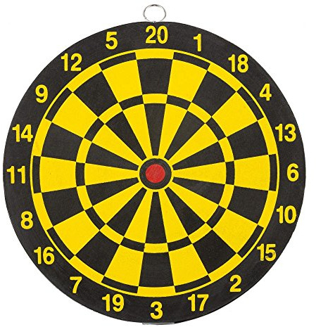 Umarex Dartscheibe für Federbolzen und Darts, Ø 20 cm | Robuste Trainingsscheibe mit englischer Ringeinteilung
