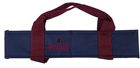 Acclaim Chatton Padded Classic 2 Bowls Nylon Carrier For Level Green Lawn Flat Short Mat Indoor & Outdoor Bowling (Navy/Burgundy)