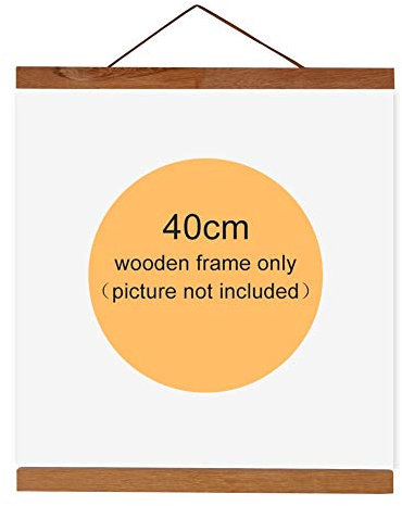 Cadre Magnétique De Photo En Bois Naturel Support De Toile Peinture Image Affiche Pour Décoration Maison (Taille : 40cm)