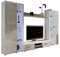 Wohnwand Rango XL, Modernes Wohnzimmer Set, Design Anbauwand, Schrankwand, Mediawand, Vitrine, TV Lowboard, (Weiß/Beton Hell, ohne Beleuchtung)