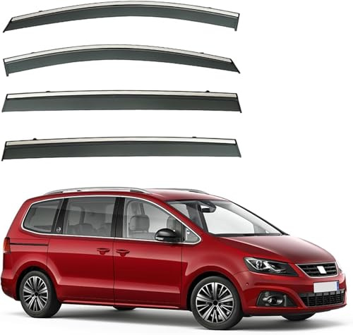 PYSyansu Windabweiser Autofenster für Seat Alhambra MK2/7N 2010-2020 Auto Seitentür Regenabweiser Auto Seitenfenster Regenschutz Autozubehör