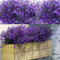 WILLBOND Lot de 12 Fleurs artificielles d'extérieur résistantes aux UV en Plastique pour Maison, Jardin, Porche, Pots de Fleurs à Suspendre, décoration de Printemps et d'été (Violet)