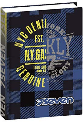 SEVEN Aufgabenheft, Schule & Grundschule, Mädchen, Jungen & Kinder, blau und schwarz