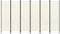 vidaXL Raumteiler Klappbar Freistehend Trennwand Paravent Umkleide Sichtschutz Spanische Wand Raumtrenner 6-TLG. Weiß 300x180cm Eisen Stoff