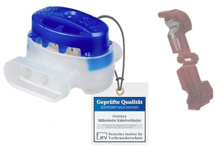 G greengrass tools Kabelverbinder für Mähroboter Begrenzungsdraht Reparatur wasserdicht, Anschluss Klemmen Ersatz für Rasenroboter kompatibel mit Husqvarna Automower Gardena Worx, Inhalt:1x314