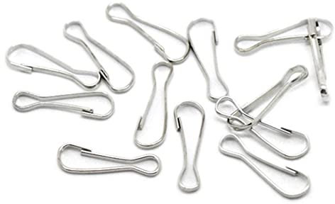 TOSSPER 20 Stücke Flagge Pole Clip Metall Fahnenmast Befestigung Flagge Pole Snaps Haken Ratte Hängematte Clips Lanyard Käfig Zubehör