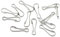 TOSSPER 20 Stücke Flagge Pole Clip Metall Fahnenmast Befestigung Flagge Pole Snaps Haken Ratte Hängematte Clips Lanyard Käfig Zubehör