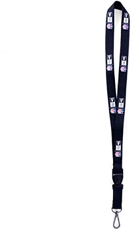 New Era NFL NBA MLB Football Basketball Baseball Lanyard Keyholder Schlüsselband mit Abnehmbarer Schnalle (schwarz - NFL)