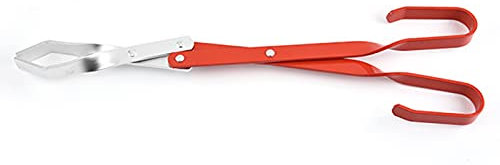 DYWW KüChenzange Grillen Zange Zange Barbecue Grillen Zange Scherenzange Aus Edelstahl Mit Weichem Griff Grillzange Scheren-Grillzange Aus Edelstahl Scherenzange für KüChe Grillen Kochen Und Backen