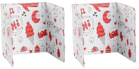 2 st Küchen Antihaft Spritzschutz Faltbar Herd Küche Anti Splatter Shield Faltwand mit Antihaftbeschichtung Küchenrückwand Platzsparender Klappbarer Fettspritzschutz für Küchen, Herd, Pfanne, Wand