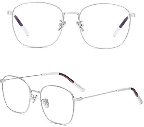 JYCCH Ultraleichte Lesebrille für Damen mit Blaulichtblockierung/Anti-Ermüdung/Anti-UV/Anti-Strahlung (1.00D, 1.50D, 2.00D, 2.50D, 3.00D, 3.50D) (Silber +1.50D)