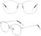 JYCCH Ultraleichte Lesebrille für Damen mit Blaulichtblockierung/Anti-Ermüdung/Anti-UV/Anti-Strahlung (1.00D, 1.50D, 2.00D, 2.50D, 3.00D, 3.50D) (Silber +1.50D)