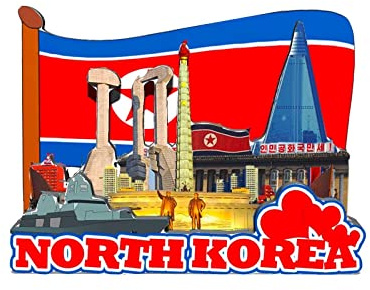 North Korea North Korea Magnet Fridge Magnet Wooden 3D Landmarks Travel Collectible Souvenirs Decoration Handmade -632