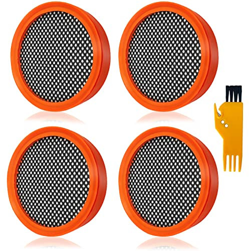 FC8009/01 Filter für Philips, 4 Stück Ersatzfilter für Philips Akkusauger SpeedPro & SpeedPro Aqua FC6721 FC6722 FC6723 FC6724 FC6725 FC6726 FC6727 FC6728 Staubsaugerfilter mit Staubbürste