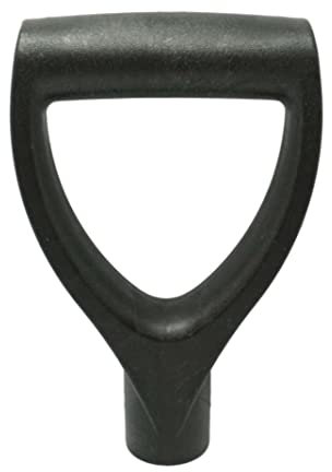 Yililay Manche de bêche Fourche de Jardin Manche de Pelle en Forme de D Poignée en Plastique pour Outils de creusage et de ratissage Noir