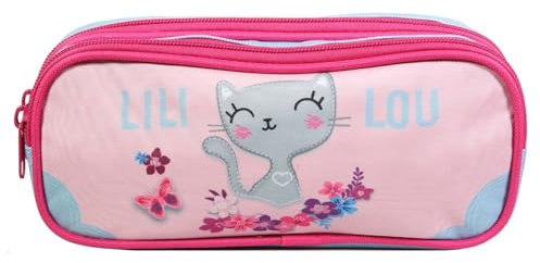 Bagtrotter Trousse Scolaire 2 Compartiments Lili Lou Rose