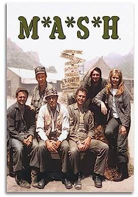 V BY N Mash TV Show Moive Poster Vintage Art Cover Room Decor Aesthetic Bedroom Decor Canvas Poster For Bedroom 12x18inch(30x45cm) Unframe-style