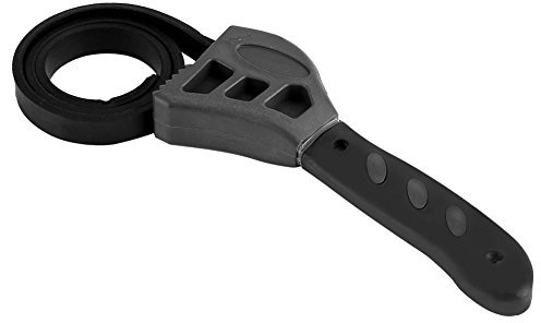 BuyWeek Spanner Réglable, clés à Sangle Caoutchouc, Clé à Molette Universel de 500 mm pour Bocaux Couvercles Plombiers Retrait