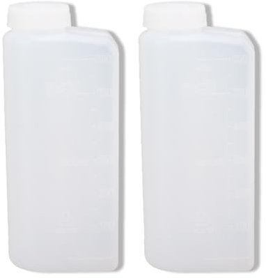 WOOXGEHM Botella Mezcladora de Aceite, 2 Botellas de Mezcla de Combustible de Gasolina y Aceite de 2 Tiempos de 600 ml, Duraderas, Prolongan la Vida Útil de la Máquina