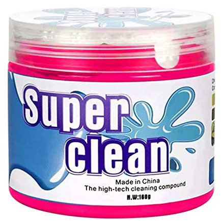 Obahdirry Universal Auto Reinigung Kleber Reiniger Laptop Tastatur Wischschwamm Kleber Entlüftungsreiniger Nahtlose Rissreinigung Artefakt Rosa