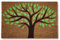 KOKO DOORMATS Zerbino Ingresso casa - Tappeto divertenti in fibra di cocco e base antiscivolo da PVC, da esterno e interno con misure 40x60cm (Albero della Vita)
