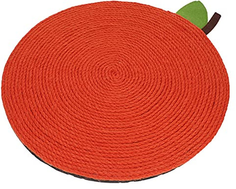 Yardwe Tablero Rascador Redondo para Gatos 1 Pieza Tapete Rascador de Sisal para Gatos Suministros Reutilizables para Mascotas Juguete para Gatos Alfombra para El Suelo para Mascotas