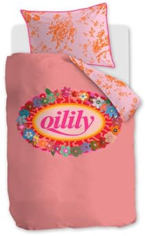 Oilily Baumwoll-Bettwäsche-Garnitur Prom Flowers Farbe Pink, Größe 100x135
