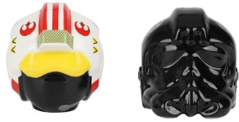 Star Wars Salz- und Pfefferstreuer aus Keramik mit Rebellen- und Imperialhelmen
