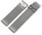 Kistanio 22 mm Milanaiseband aus Edelstahl Druckverschluss Meshband Silberfarben - ME-22-SI