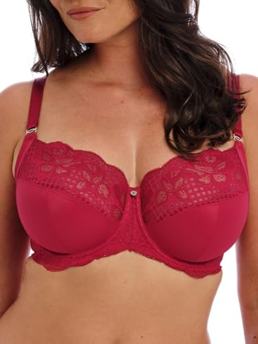 Fantasie Womens Women's Reflect Underwire Side Support Bra, Red, 40GG US