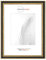 Duisburger-Rahmen24 Cadre photo en bois massif Rétro 24 x 30 cm en Noir-Or Baroque | Verre synthétique antireflet | Cadre pour affiches | Puzzle | collage DR107